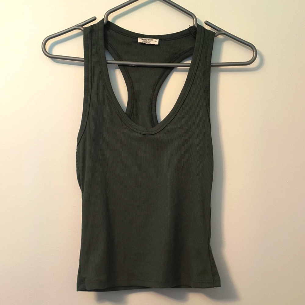 NWOT green tank top